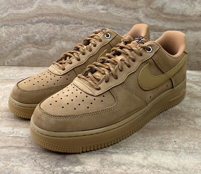 Nike Air Force 1 '07 Shoes WB Wheat Gum Flax Light Brown