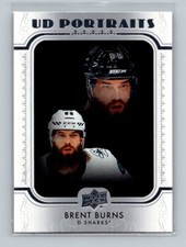2019-20 UD Series 1 UD Portraits  #P-37 Brent Burns San Jose Sharks