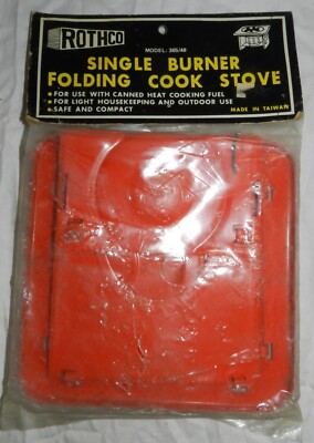 Rothco Model 365/48 Single Burner Folding Cook / Camping Stove - New in package