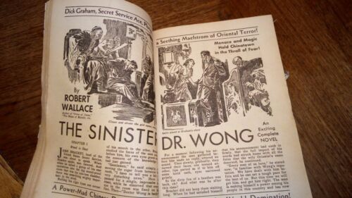 Popular Detective June 1935 PULP Sinister Dr Wong Robert Wallace - E.H. Price - Imagen 7 de 12