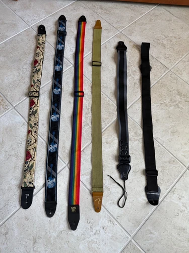 Gibson USA/Fender Tweed/Perri Jaqcuard/Ernie Ball+ Guitar Strap Lot
