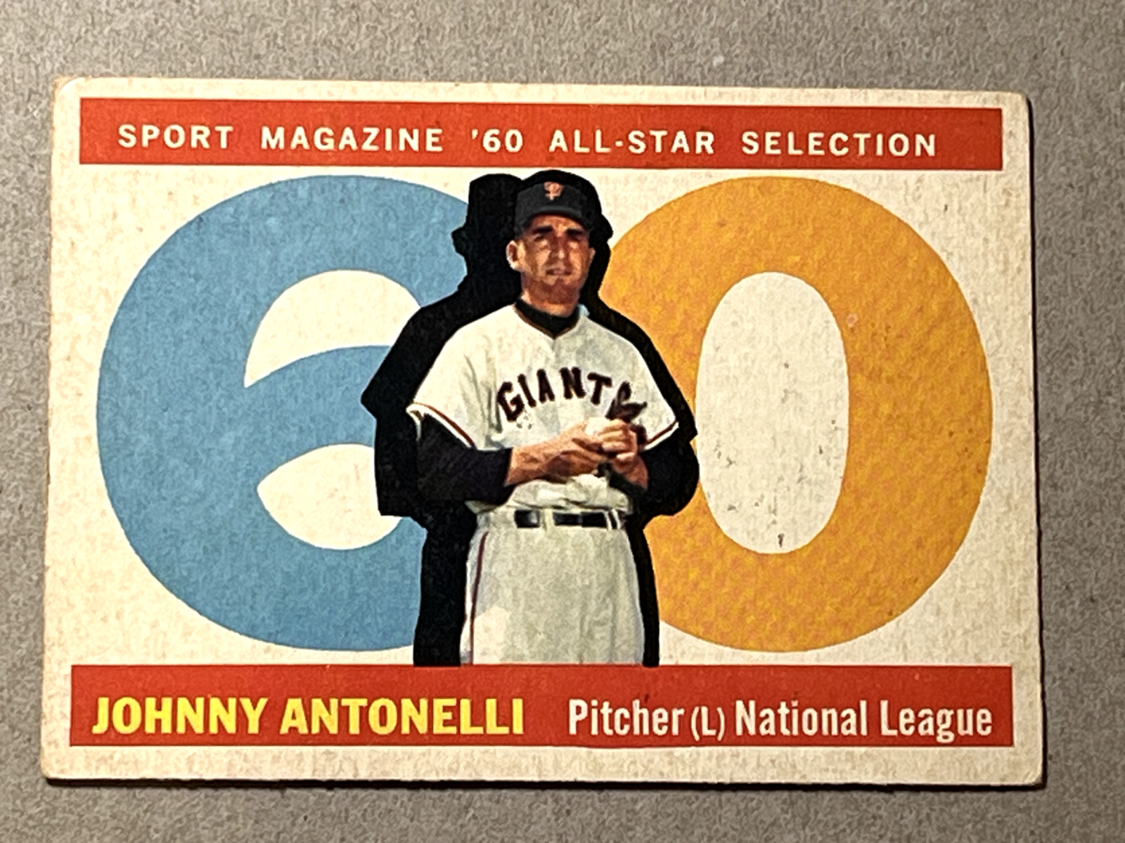 1960 Topps  #572 Johnny Antonelli    1960 All Star   San Francisco Giants