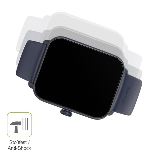 2x Full Cover Folia ochronna matowa do Hama 6010 Smartwatch Folia pancerna Anti-Shock - Zdjęcie 4 z 7