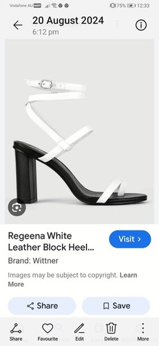 WITTNER Sz 39 Or 8 White Leather Wrap Regeena High Heels Strappy Toe Loop - Picture 2 of 12