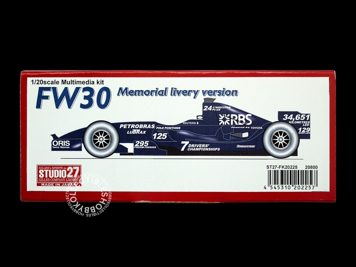 Studio27 1/20 Williams FW30 Memorial Livery Version Multi-Media