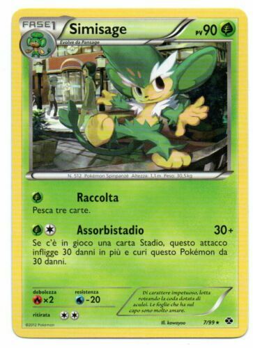 Simisage 7/99 Next Destinies Rare Near Mint NM Pokemon DNA GAMES