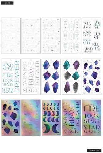 The Happy Planner mamBi Value Pack Stickers STARGAZER SVP130-119 AMONG THE STARS - Picture 3 of 3