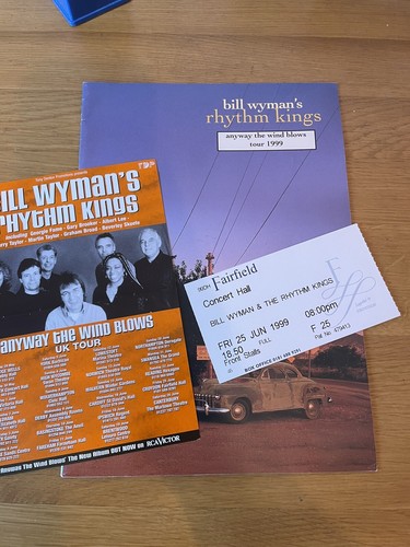 Bill Wymans Rhythm Kings Programme Ticket And Flyer - Picture 4 of 4