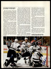 Kelly Hrudey Autographed 8x11 Magazine Article Photo Los Angeles Kings