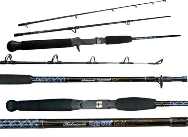 Ugly Stik Gold Baitcaster Fishing Rod - 5'6'' 4-8 kg 2 Piece USG-BC 562M 10-65g