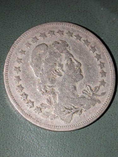 1920 Brazil 400 Reis Lady Liberty Copper Nickel