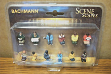 BACHMANN SCENE SCAPES WAIST-UP SEATED PASSENGERS O SCALE FIGURES