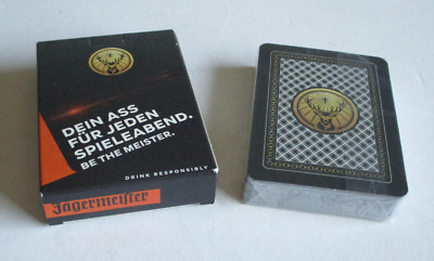 Jägermeister Pokerkarten ''Dein Ass für jeden Spieleabend''  Kartenspiel NEU OVP
