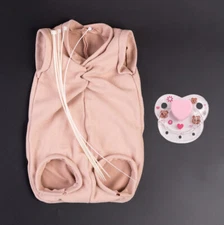 Reborn Dolls Cloth Body+Magnetic Pacifier for 18"-26" Baby Kit DIY Repair Supply