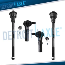 Front Inner Outer Tie Rods for Chevy Silverado GMC Sierra Yukon 2500 3500 HD H2