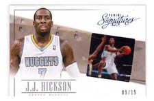 2014 J.J. Hickson Panini Signatures Game Still Insert
