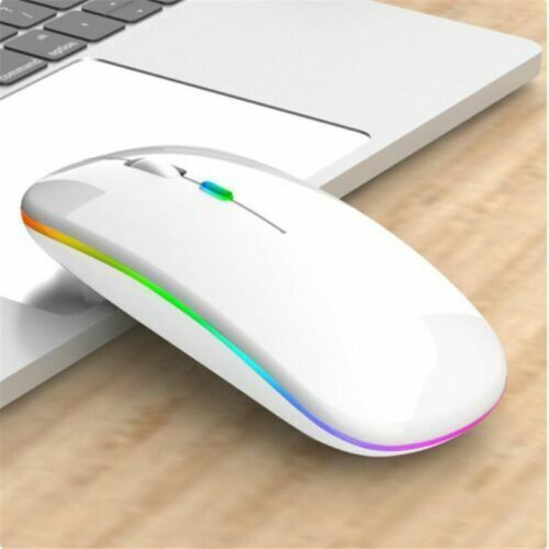 Pc For Rechargeable+USB Laptop Led Wireless Mouse Light Optical Cordless Mice - Picture 5 of 18