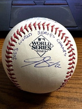 JON GRAY 5 SIGNED AUTOGRAPHED 2023 WORLD SERIES BASEBALL!  Rangers!!