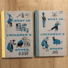 Vintage Set of 2 1958 & 1960 Best in Children’s Books Nelson Doubleday Inc.