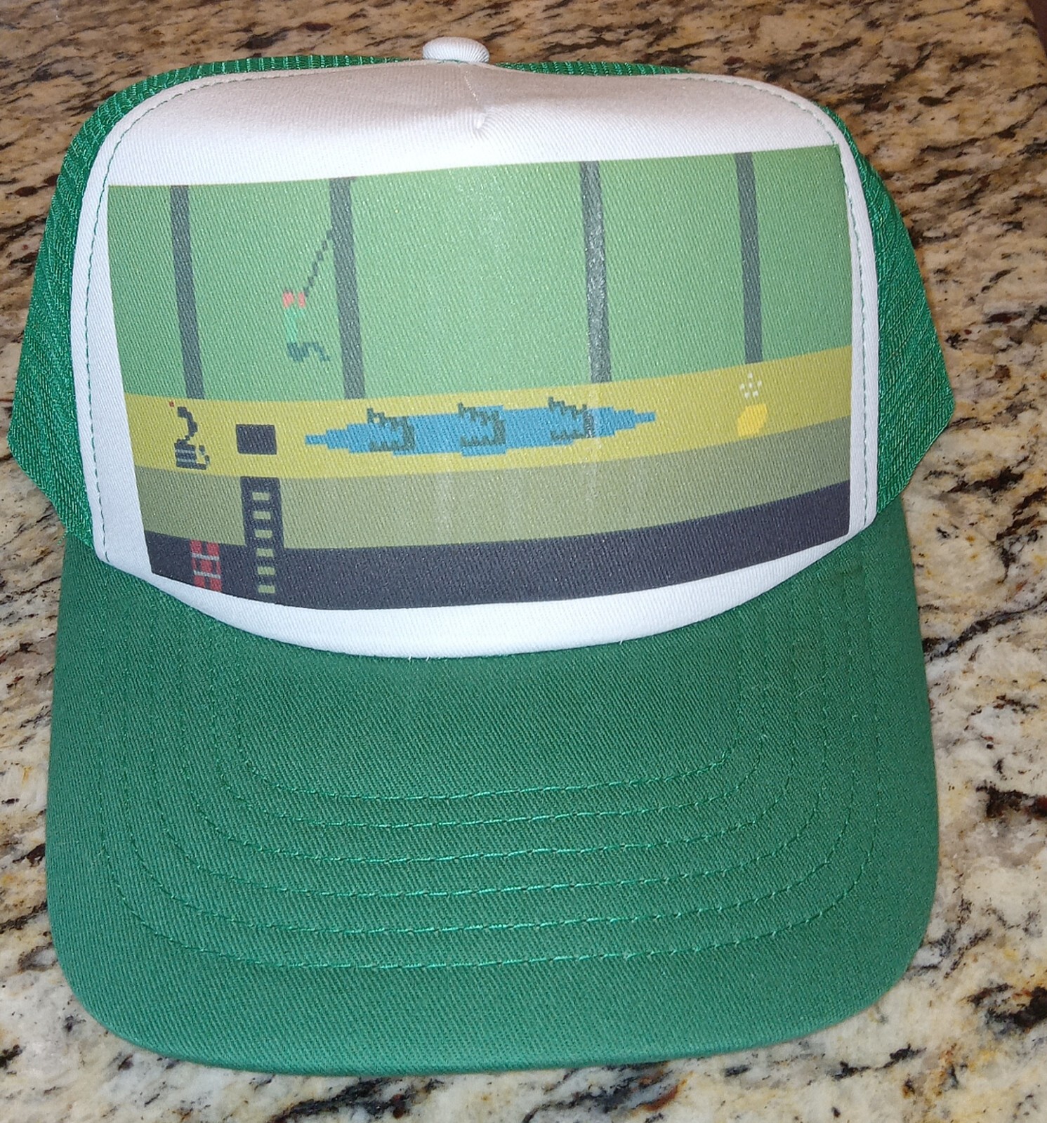 Pitfall atari  green trucker hat - image 3