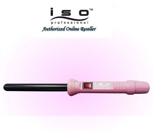 ISO Beauty Pink Twister Curler Curling Iron Wand -  CHOOSE SIZE - Afbeelding 1 van 14