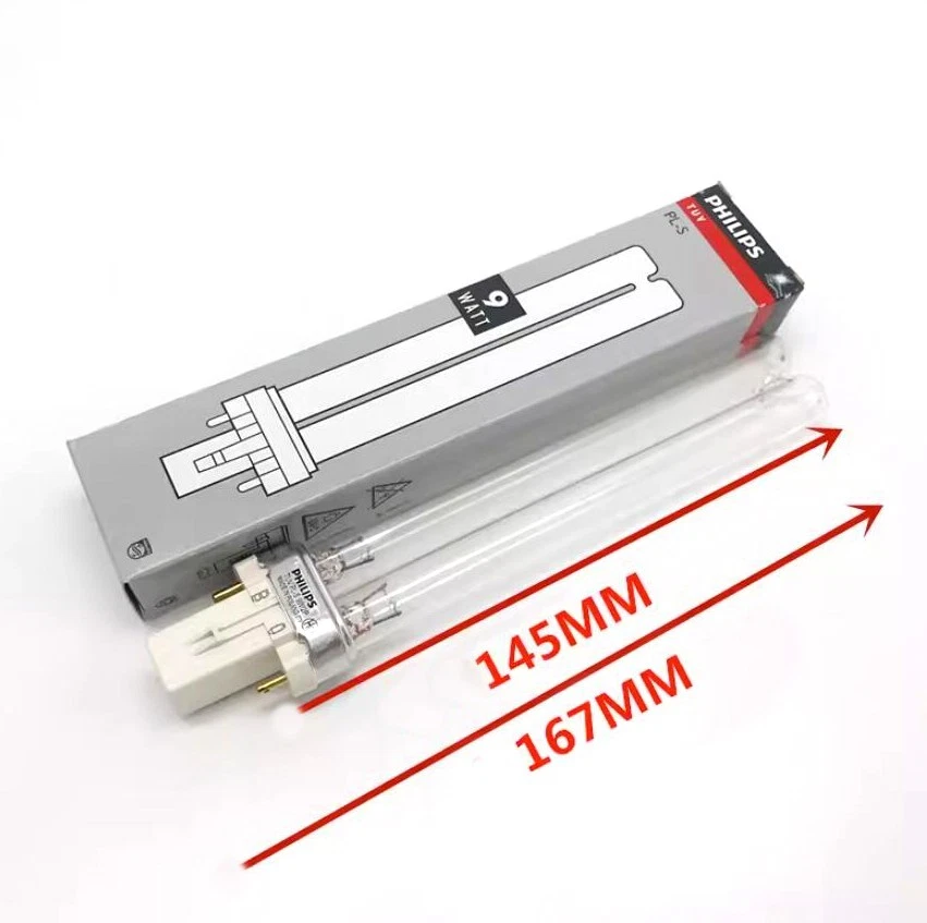 TUV PL-S 9w Single Tube 2-pin G23 Compact UVC Germicidal lamp UV light Philips - Image 2 of 4