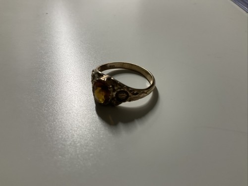 Alter Biedermeier Ring 333 Gold - Bild 3 von 6