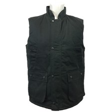 Mens Wax Quilted Gilet Bodywarmer Waistcoat Hunting Outdoor High Mount 