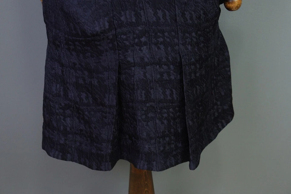 MARNI 蓝色纹理无褶 A 字衬衫设计师连衣裙 38 码 — 第 3/4 张图片