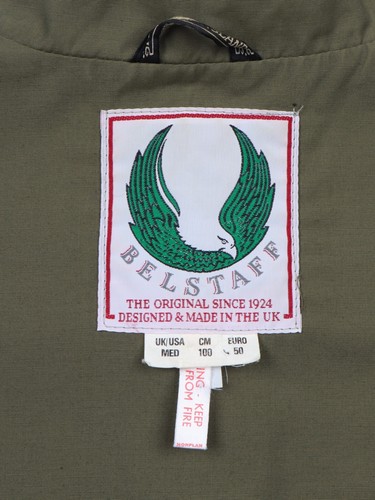 Vintage BELSTAFF Overhead Anorak Jacket Olive Cotton Size 50 EU / M - Picture 5 of 9