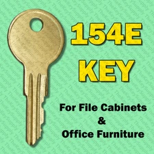 154E Key for Desk File Cabinet & Office Furniture