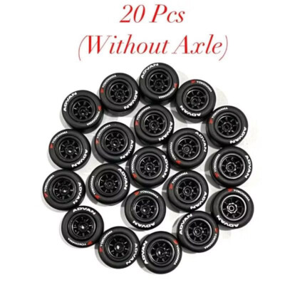Rubber Tires Set 20pcs 8 Spoke Without Axle For Hot Wheels Rims Tire Scale 1/64