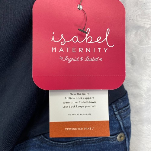 Isabel Maternity Pregancy Crossover Skinny Dark Jeans Gr. 2 - Bild 11 von 13