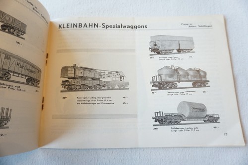 Kleinbahn Modelleisenbahn Lok Katalog 1963 - Bild 7 von 8