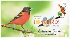 AO-4886-1, 2014, Songbirds, First Day Cover, Add-on Cachet, Digital Color Postma