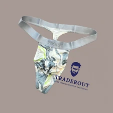 2(X)ist 2xist men GREEN marble Sliq classic Thong underwear size M L