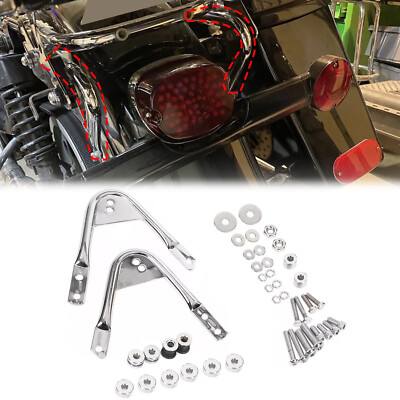 Detachable 2-Up Luggage Mount Rack Docking Hardware Kit For Harley Touring 97-08