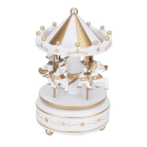 SL Merry-Go-Round Music Box Carousel Gift Christmas Wedding Birthday Gift BG - Picture 2 of 9