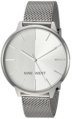 Nine West Women's Silver Case Casual Wristwatches
