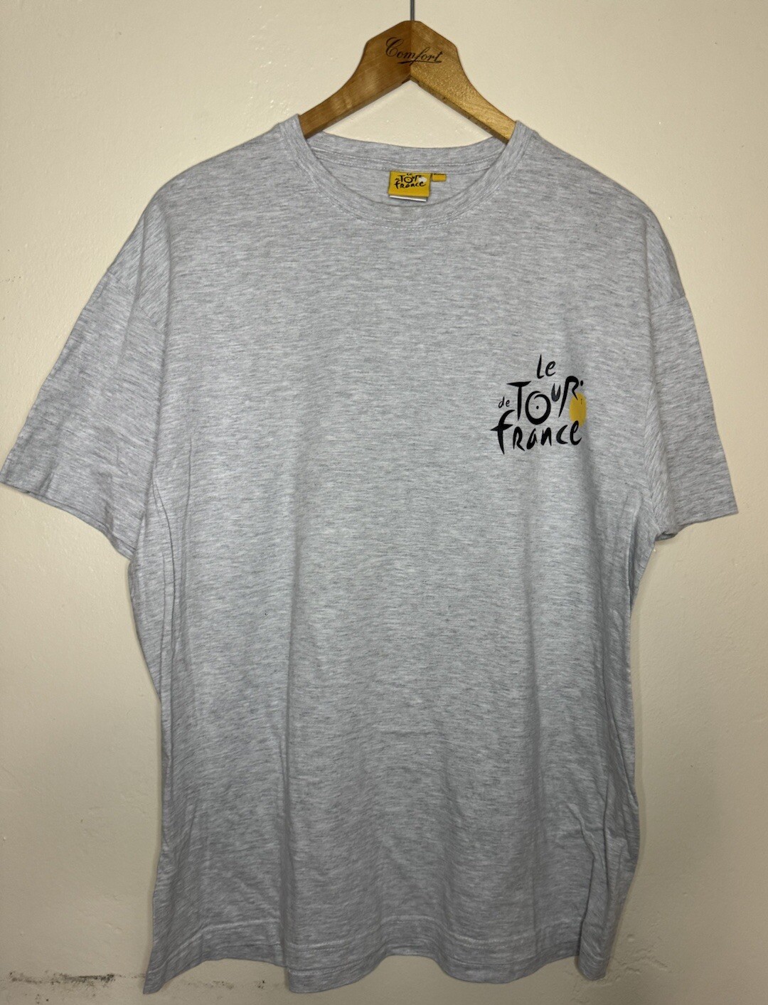 Mens 2014 Le Tour De France Cycling, Bicycle Race T-Shirt Gray Size XXL