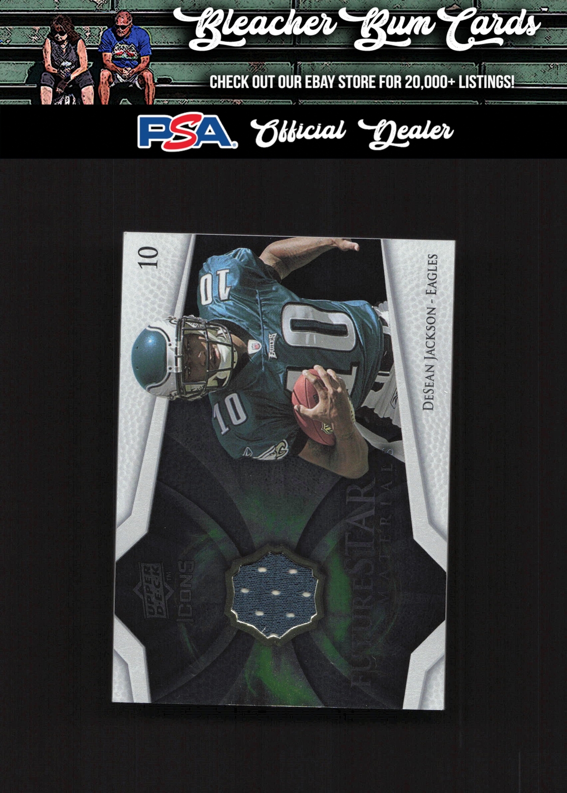 DeSean Jackson Upper Deck Icons Future Stars Materials #FSM5 Base