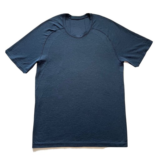 Lululemon Mineral Blue True Navy Metal Vent Tech SS Short Sleeve Shirt 2.0 M
