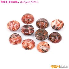 5Pcs Natural Texture Jasper CAB Cabochon Gemstone Beads For Jewelry Making SD