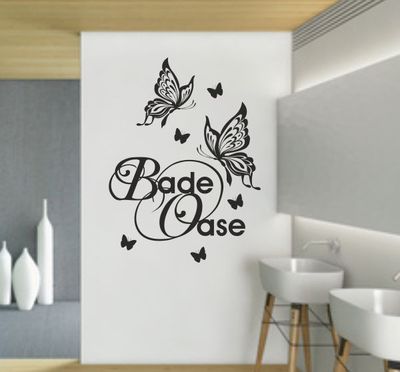 Wandaufkleber Wandtattoo Aufkleber Bad Dusche Bade Oase Wellness 001