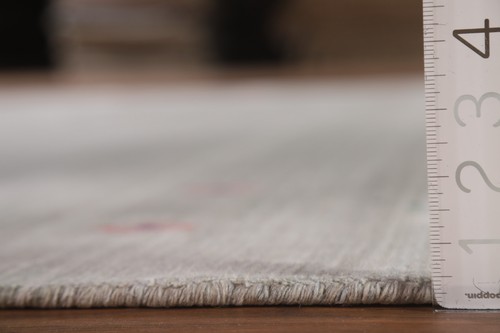 Gray Living Room Area Rug 8x10 ft. ft.Striped Gabbeh Oriental Handmade Wool Rug - Picture 11 of 12