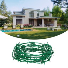 1.6mm PVC Coated Galvanised Razor Wire Barbed Wire 7.7m Fence Barrier Green