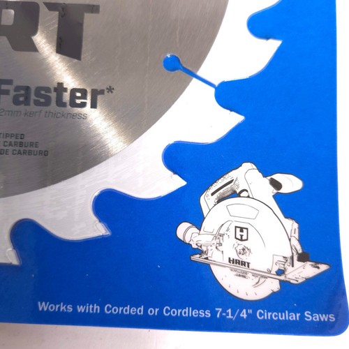 HART 7 1/4 pollici lama circolare 24 denti, denti a punta in carburo - Foto 3 di 5