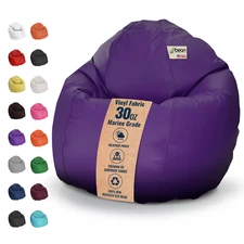 Small Bean Bag Chair - Durable and Water-Resistant Marine Grade Removable Cover