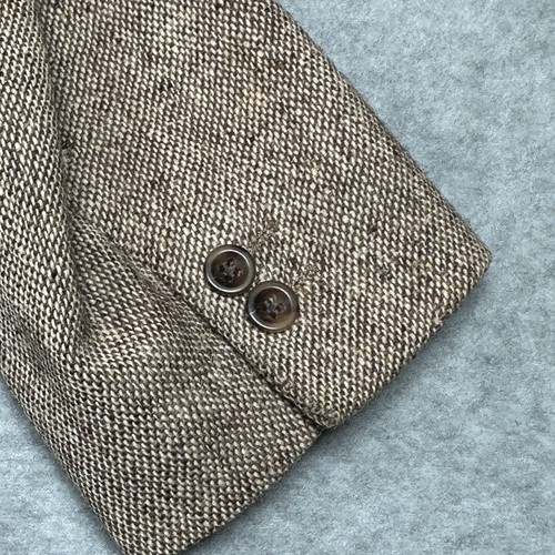 Vintage Magee Donegal Tweed Blazer Mens 42S Moriarty Textiles Tan 1985 NOTE - Picture 15 of 17