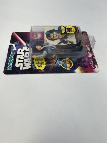 Figura de acción Just Toys Star Wars Bend-Ems Han Solo 1994 - nuevo paquete sellado - Imagen 6 de 6